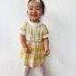 Retro Plaid Collar Dress for Toddler Girls Spring Easter